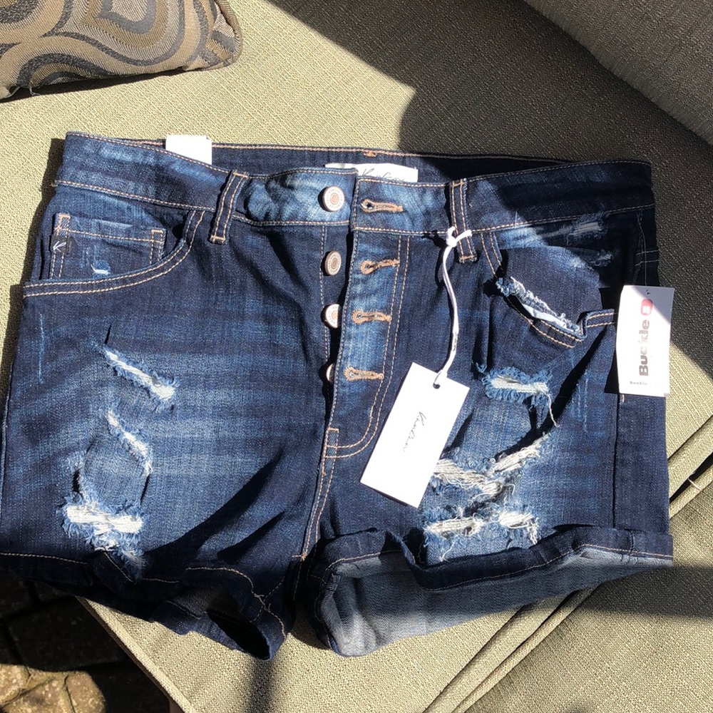 ripped jean shorts